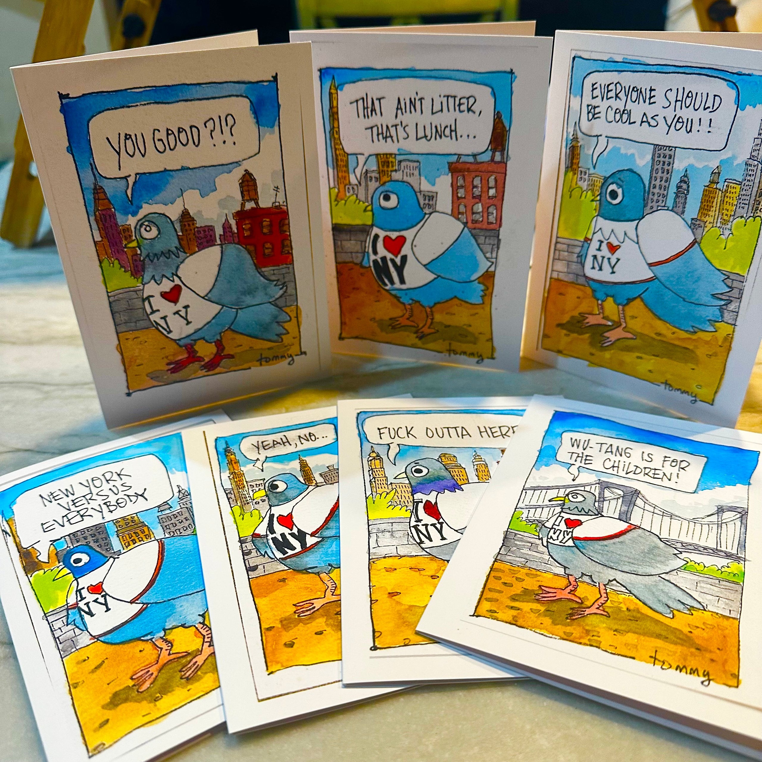 Pigeons w/ Opinions Cheeky Greeting Cards